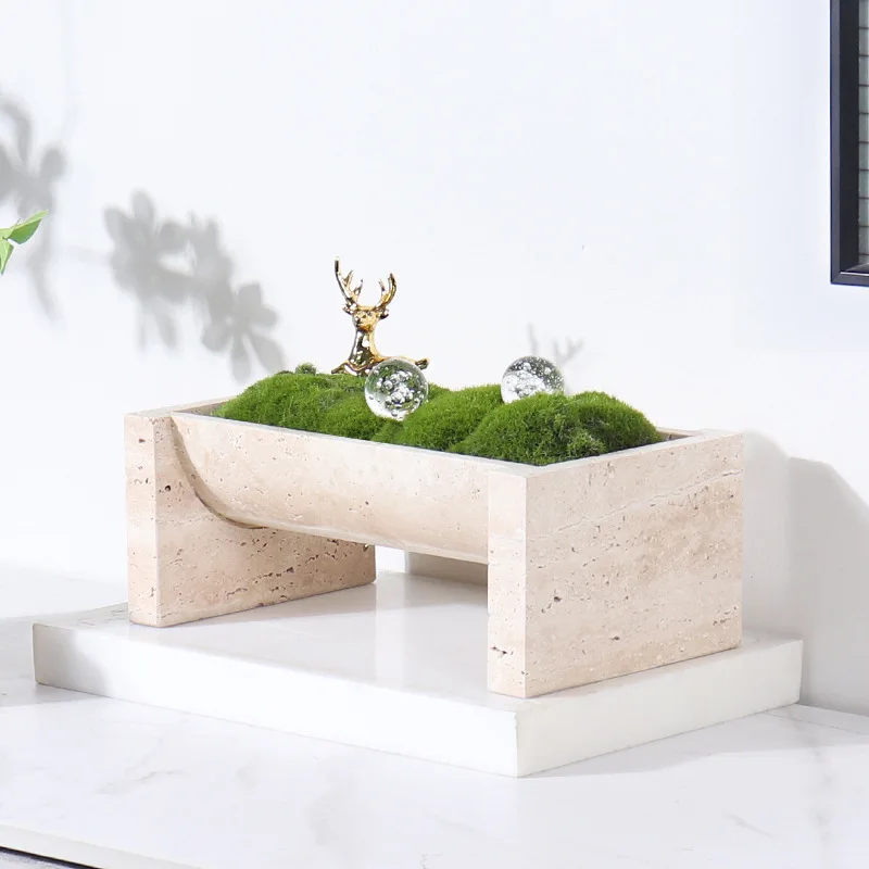 Natural Marble Stone Flower Po - đánh giá và giá Aloe Vera Pot