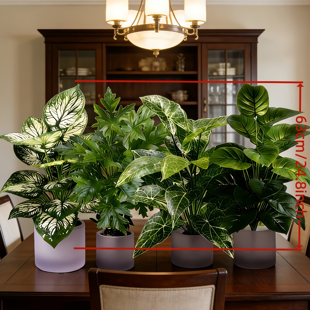 4PC Artificial Plants with 48L - đánh giá và giá Dracaena Marginata