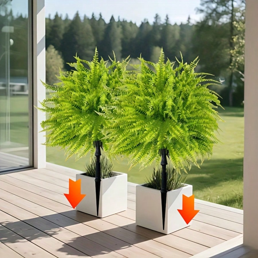 2pcs - 44cm Fern Ground Insert - đánh giá và giá Dracaena Marginata