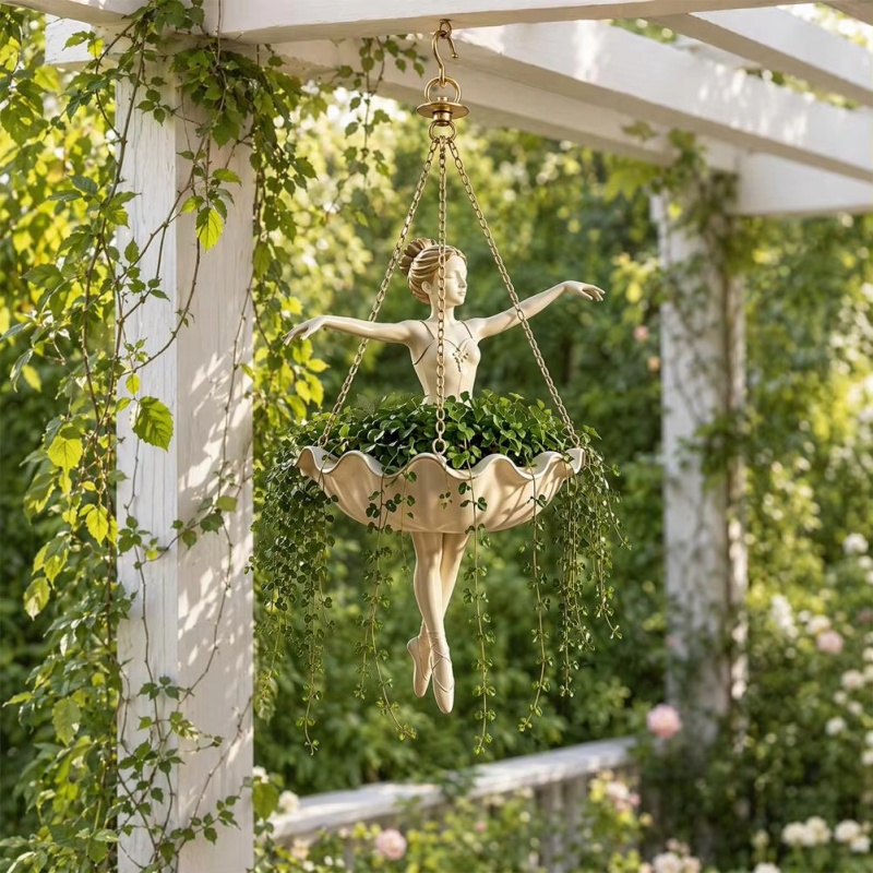 Resin Ballet Dancer Hanging Pl - đánh giá và giá Spider Plant Hanging